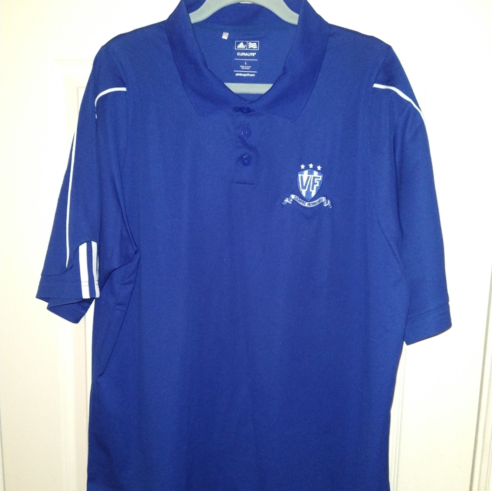 Adidas Climalite Blue Polo Shirt Men's sz Large